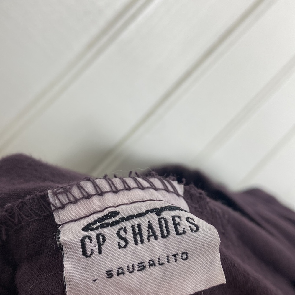 CP Shades 100% Cotton Purple Pull-On Cargo Pants Size Large - Picture 5 of 5